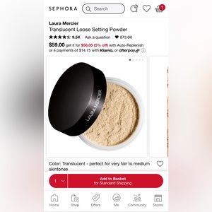 Laura Mercier translucent setting powder